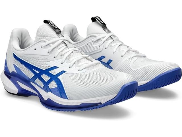 (取寄) アシックス メンズ ソリューション スピード FF 3 テニス シューズ ASICS men ASICS Solution Speed FF 3 Tennis Shoe White/Tuna Blueの通販は