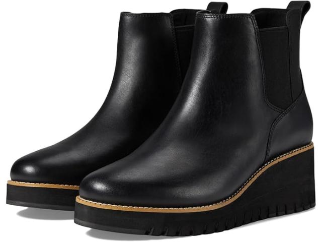 (取寄) コールハーン レディース ゼログランド シティ ウェッジ ブート ウォータープルーフ Cole Haan women Cole Haan Zerogrand City Wedge Boot Waterproof Waterproof Black Leatherの通販は