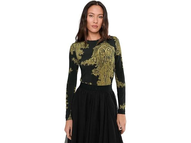 (取寄) オールセインツ レディース カトリン トップ AllSaints women Katlyn Top Ella Black