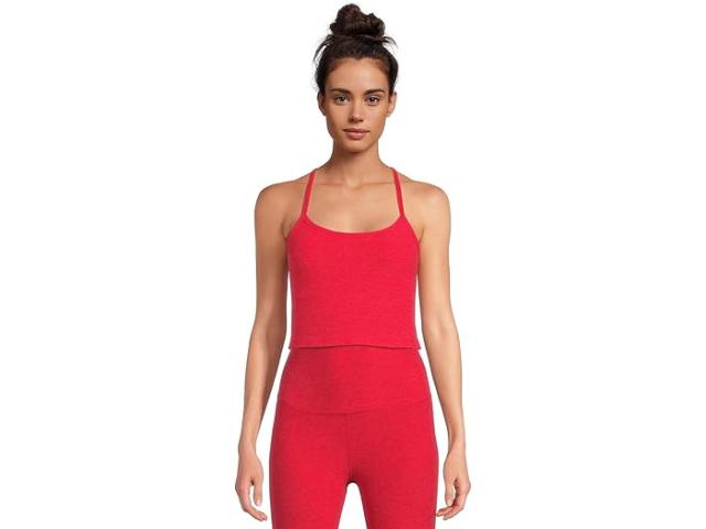 (取寄) ビヨンドヨガ レディース スペースダイ スリム レイサーバック クロップド タンク Beyond Yoga women Beyond Yoga Spacedye Slim Racerback Cropped Tank Ruby Red Heatherの通販は