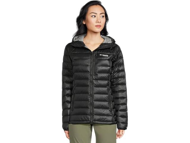 (取寄) コロンビア レディース アークティク クレスト ダウン フーデット ジャケット Columbia women Arctic Crest Down Hooded Jacket Black