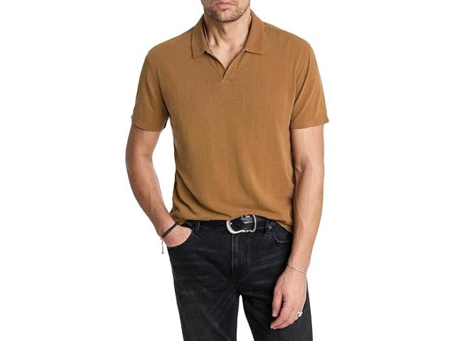 (取寄) ジョン バルベイトス メンズ ジオン ポロ John Varvatos men Zion Polo K6171F24 Sienna Brown