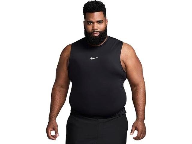 (取寄) ナイキ メンズ プロ ドライ-フィット スリム スリーブレス トップ Nike men Pro Dri-FIT Slim Sleeveless Top Black/White