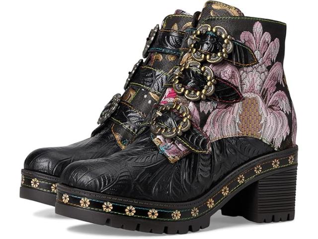 (取寄) ラルティストバイスプリングステップ レディース  L'Artiste by Spring Step women Brazza Black Multi