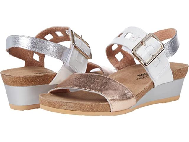 (取寄) ナオト レディース ダイナスティ Naot women  Dynasty Rose Gold/White Pearl/Silver Leather Combo