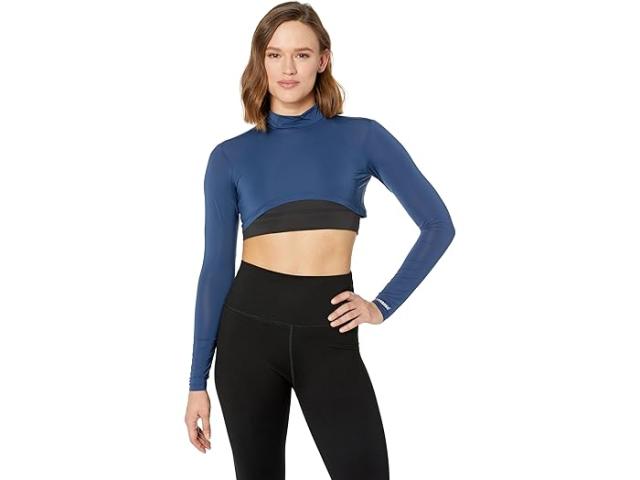 (取寄) ジェイミー サドック レディース サンセンス 35 Spf ライトウェイト ロング スリーブ モック ネック クロップ レイヤリング トップ Jamie Sadock women Jamie Sadock Sunsense 35 SPF Lightweight Long Sleeve Mock Neck Crop Layering Top Moonlitの通販は 14,812円