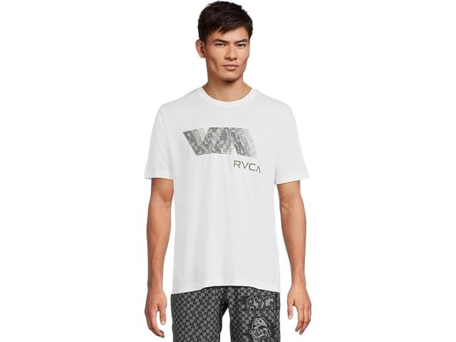 (取寄) ルーカ メンズ ルーカ ブラー フィル ショート スリーブ RVCA men Rvca Blur Fill Short Sleeve White