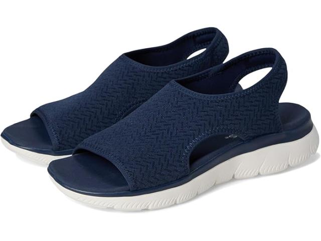 (取寄) スケッチャーズ レディース サミッツ - アウタ ヒア SKECHERS women Summits - Outta Here Navy