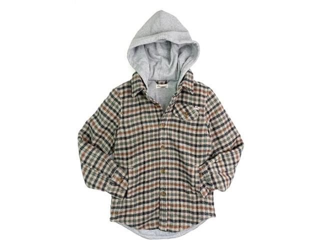 (取寄) アパマンキッズ ボーイズ グレン フーデット シャツ (トドラー/リトル キッズ/ビッグ キッズ) Appaman Kids boys Appaman Kids Glen Hooded Shirt (Toddler/Little Kids/Big Kids) Beige/Teal Checkの通販は