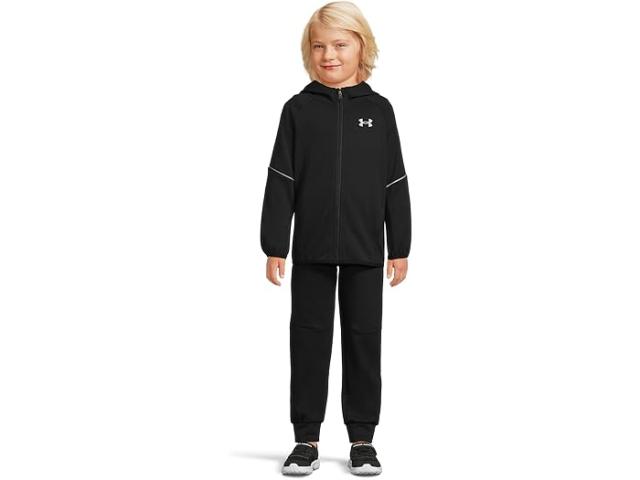 (取寄) アンダーアーマー キッズ メンズ ダブル ニット FZ セット Under Armour Kids men Double Knit Fz Set Black