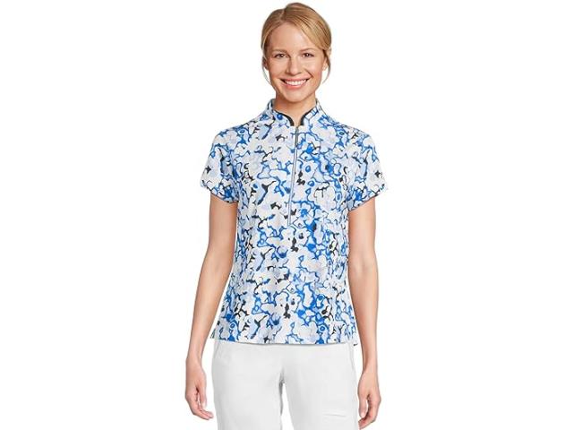 (取寄) ジェイミー サドック レディース ドリームスケープ プリント ショート スリーブ トップ Jamie Sadock women Dreamscape Print Short Sleeve Top Electric Blue