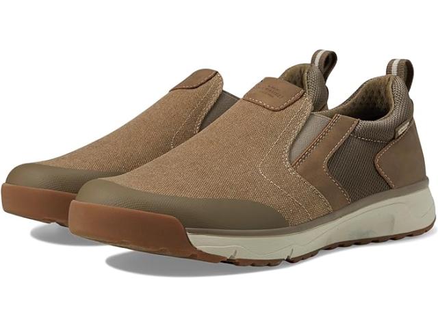 (取寄) ナン ブッシュ メンズ セドナ キャンバス モカシン トゥ スリッポン コンフォタブル ライトウェイト ローファー ウィズ メモリー フォーム Nunn Bush men Sedona Canvas Moccasin Toe Slip-On Comfortable Lightweight Loafer With Memory Foam Stone