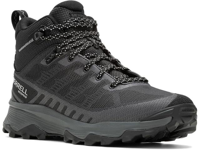 (取寄) メレル メンズ スピード エコ ミッド Wp Merrell men Merrell Speed Eco Mid Wp Black