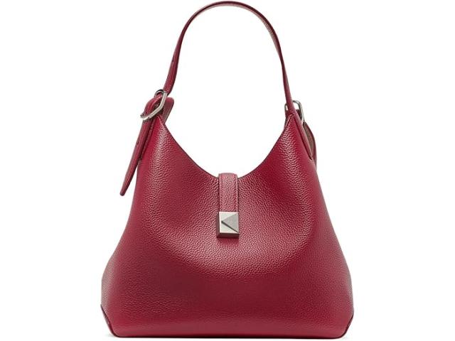 (取寄) ケイトスペード レディース デコ ペブルド レザー ミディアム クロスボディ トート Kate Spade New York women Deco Pebbled Leather Medium Crossbody Tote Red Jam