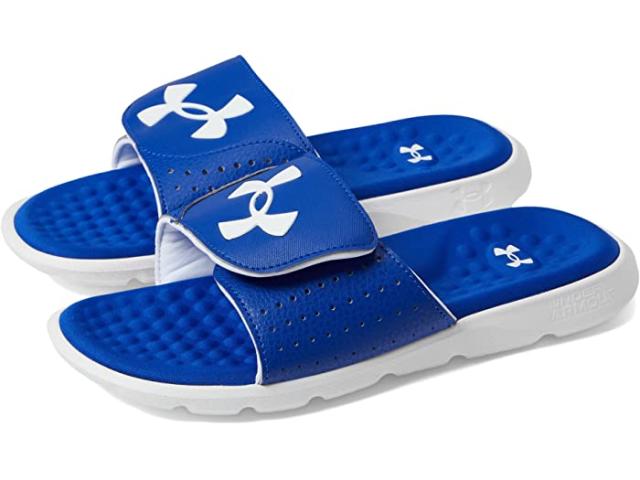 (取寄) アンダーアーマー キッズ ボーイズ イグナイト 7 スライド (リトル キッド/ビッグ キッド) Under Armour Kids boys Under Armour Kids Ignite 7 Slide (Little Kid/Big Kid) Royal/White/Whiteの通販は