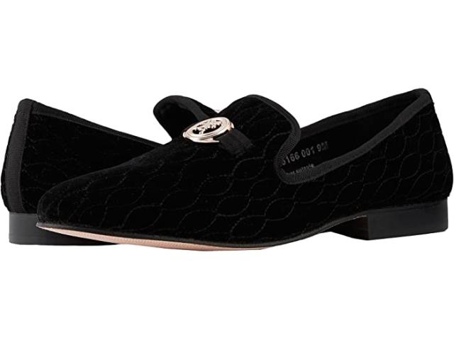 (取寄) ステイシー アダムス メンズ バレイ ベロア スリッポン ローファー Stacy Adams men Valet Velour Slip-On Loafer Black