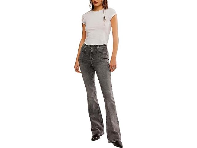 (取寄) フリーピープル レディース ジェイド フレア ジーンズ Free People women Jayde Flare Jeans Ridge Greyの通販は