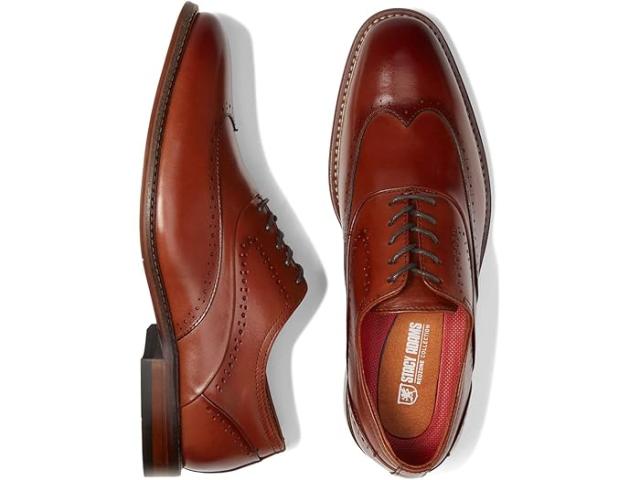 (取寄) ステイシー アダムス メンズ マッカーサー ウイング ティップ オックスフォード Stacy Adams men  Macarthur Wing Tip Oxford Cognacの通販は 22,260円