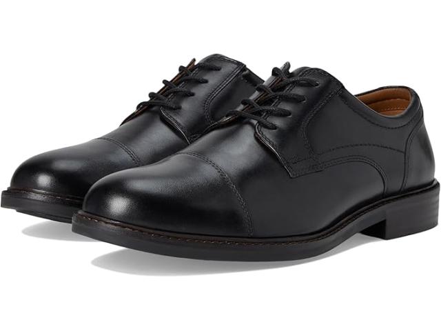 (取寄) ジョンストン&マーフィー メンズ メイソン キャップ トゥ Johnston & Murphy men Johnston & Murphy Mason Cap Toe Black Full Grain