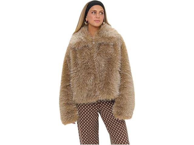 (取寄) ショウ ミー ユア ムームー レディース パーク シティ ジャケット Show Me Your Mumu women Park City Jacket Cedar Brown Faux Fur