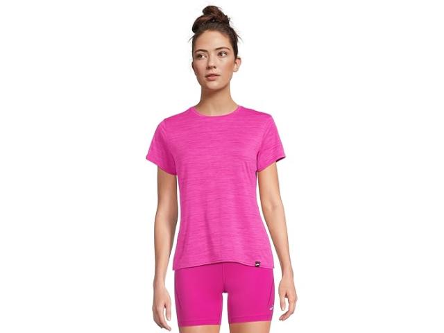 (取寄) ブルックス レディース ラグゼ ショート スリーブ Brooks women Luxe Short Sleeve Heather Magenta