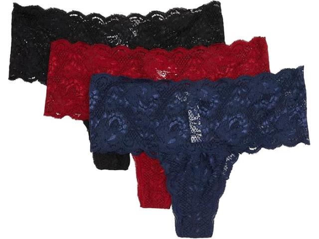 (取寄) コサベラ レディース ネバー セイ ネバー コンフィー トングス 3-パック Cosabella women Never Say Never Comfie Thongs 3-Pack Sindoor/Red/Navy Black