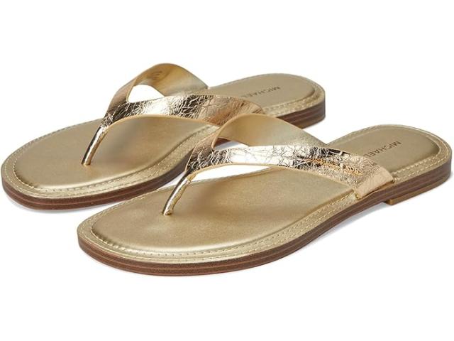 (取寄) マイケルコース レディース ココ フリップ フロップ MICHAEL Michael Kors women Koko Flip Flop Pale Gold
