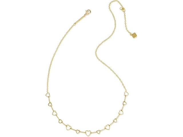 (取寄) ケンドラスコット レディース ヘイズリー ハート ストランド ネックレス Kendra Scott women Haisley Heart Strand Necklace Gold White Crystalの通販は 20,269円