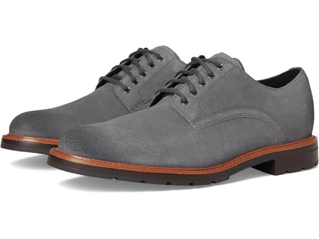 (取寄) コールハーン メンズ グランド プレーン トゥ オックスフォード Cole Haan men Chamberlin Grand Plain Toe Oxfords Quiet Shade Suede/Brown Water Resistant