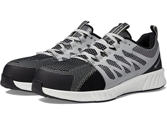 (取寄) リーボック ワーク メンズ フュージョン フレックスウィーブ ケージ コンポジット トゥ Reebok Work men  Fusion Flexweave Cage Composite Toe Gray