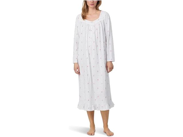 (取寄) アイリーン ウエスト レディース コットン ピーチド ジャージ 48 ロング ロング スリーブ ナイトガウン Eileen West women Cotton Peached Jersey 48