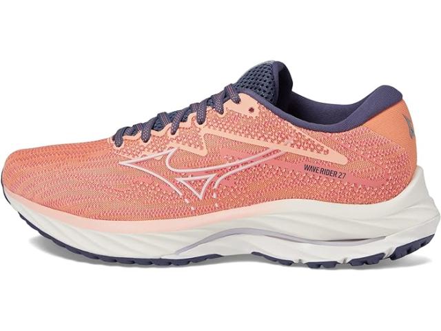 (取寄) ミズノ レディース ウェーブ ライダー 27 Mizuno women Mizuno Wave Rider 27 Coral Reef/Snow Whiteの通販は