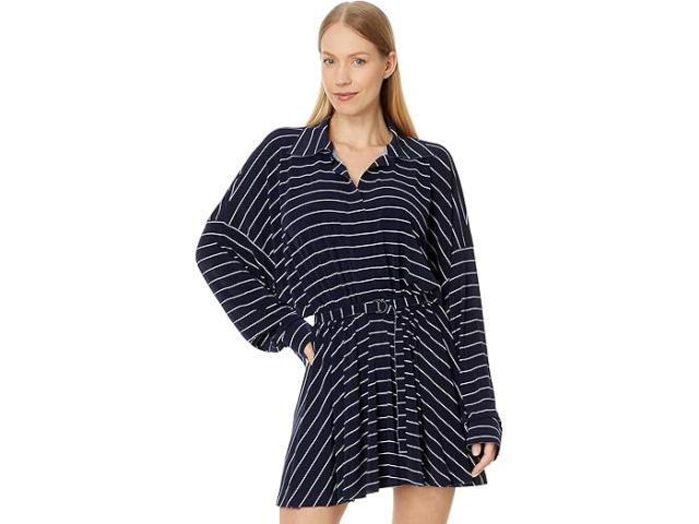 (取寄) ノーマ カマリ レディース スーパー オーバーサイズ Bf NK シャツ フレアード ミニ ドレス Norma Kamali women Super Oversized Bf Nk Shirt Flared Mini Dress Blueの通販は