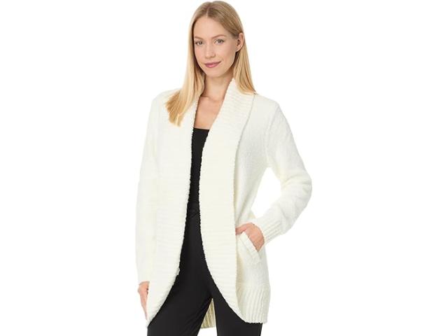 (取寄) ベアフットドリームス レディース コージシック シュニール ショール カーディガン Barefoot Dreams women Barefoot Dreams CozyChic Chenille Shawl Cardigan Pearlの通販は