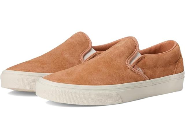 (取寄) バンズ レディース クラシック スリッポン Vans women Classic Slip-On Pig Suede Burnt Butterscotch