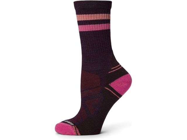 (取寄) スマートウール レディース ハイク ライト クッション チューブ ストライプ クルー Smartwool women Hike Light Cushion Tube Stripe Crew Purple Iris