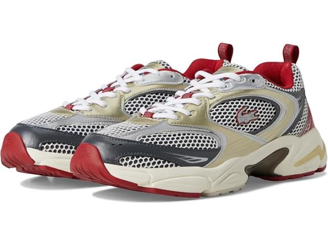 (取寄) ラコステ メンズ ストーム 96 2k スニーカー Lacoste men Storm 96 2k Sneakers Red/Off White