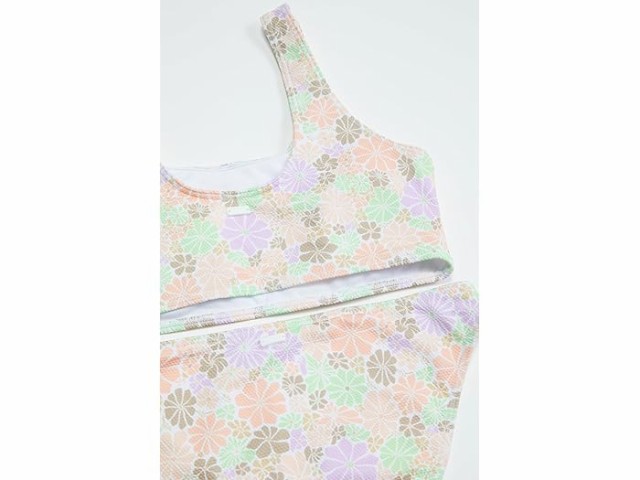 (取寄) ロキシー キッズ ガールズ オール アバウト ソル クロップド スイムスーツ セット (ビッグ キッズ) Roxy Kids girls Roxy Kids All About Sol Cropped Swimsuit Set (Big Kids) White All About Sol Miniの通販は