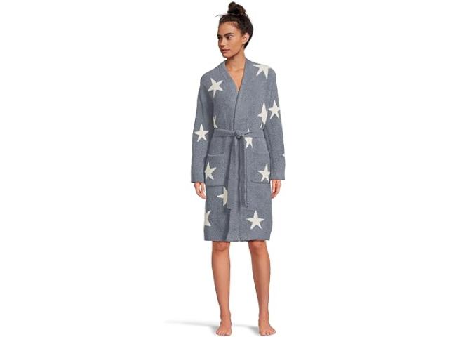(取寄) ベアフットドリームス レディース コージーシック R スターリー ナイト ローブ Barefoot Dreams women Cozychic  Starry Night Robe Blue Dusk-pearl