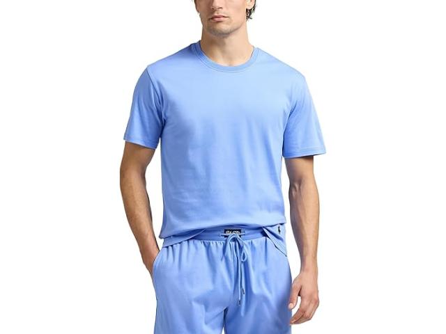 (取寄) ラルフローレン メンズ マーセライズド コットン スリープ シャツ Polo Ralph Lauren men Mercerized Cotton Sleep Shirt Harbor  Blue