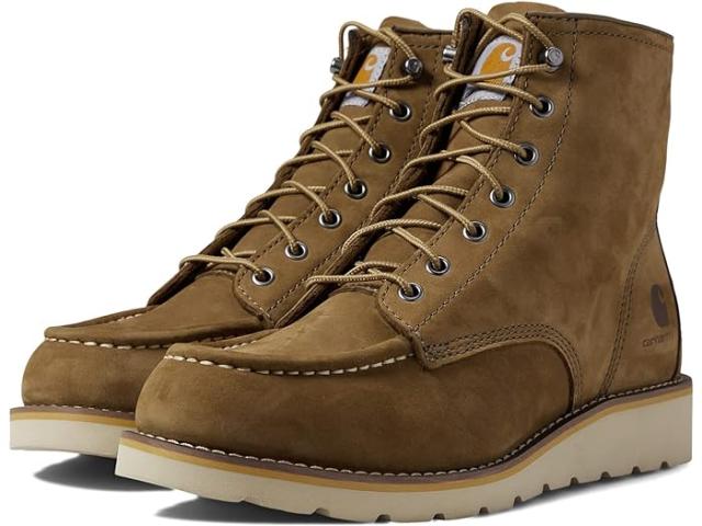 (取寄) カーハート メンズ 6 モック ソフト トゥ ウェッジ ブート Carhartt men Carhartt 6" Moc Soft Toe Wedge Boot Coyote Nubuckの通販は