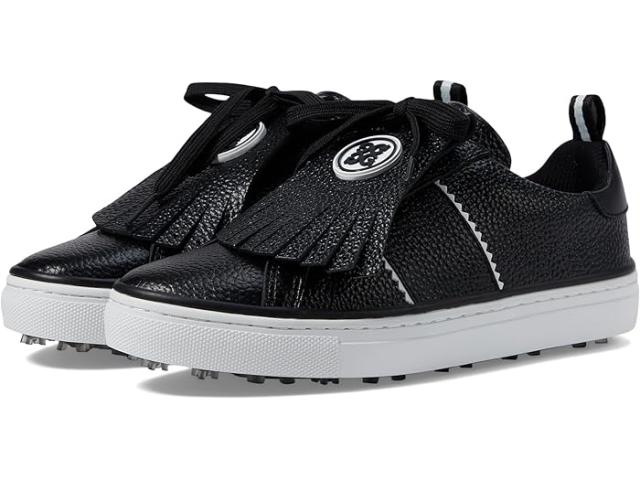 (取寄) ジーフォア レディース ウィメンズ ダーフ ペブル レザー キルティー ゴルフ シューズ GFORE women GFORE Women's Durf Pebble Leather Kiltie Golf Shoes Onyx