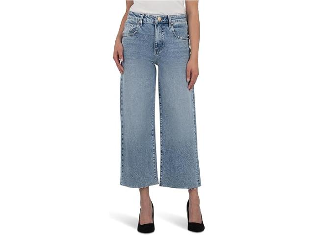 (取寄) カット フロム ザ クロス レディース グウェン ハイライズ ワイド レッグ スロウチ ロー ヘム 5 ポケッツ イン KUT from the Kloth women Gwen High-Rise Wide Leg Slouchy Raw Hem 5 Pockets in Acute Acute