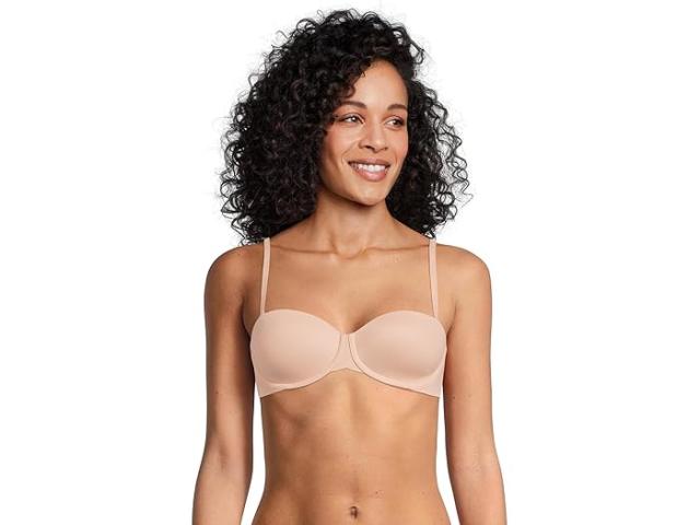 (取寄) カルバンクライン アンダーウェア レディース パーフェイクトリー フィット ライトリー ライン ストラップレス ブラ   Underwear women Perfectly Fit Lightly Lined Strapless Bra Cedar