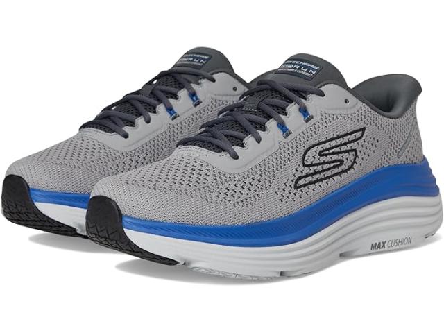 (取寄) スケッチャーズ メンズ マックス クッショニニグ エンデバー スリップ-イン SKECHERS men Max Cushioning Endeavour Slip-In Gray/Blue