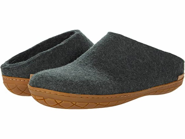 (取寄) グレーラップ ウール スリップ-オン ラバー アウトソール Glerups  Wool Slip-On Rubber Outsole Forest/Honey Rubberの通販は