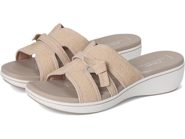 (取寄) クラークス レディース ブリーズ ラエ ミア Clarks women Breeze Rae Mia Sand Interest Synthetic