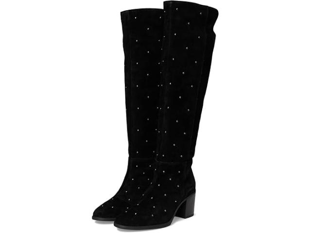 (取寄) ラッキーブランド レディース スタデッド ニー ハイ ブーツ Lucky Brand women Borah Studded Knee High Boots Black