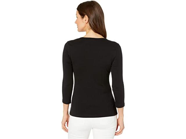 (取寄) リラ P レディース 1X1 リブ 3/4 スリーブ V-ネック トップ Lilla P women 1x1 Rib 3/4 Sleeve V-Neck Top White 取寄) リラ P レディース 1X1 リブ 3/4 スリーブ V-ネック