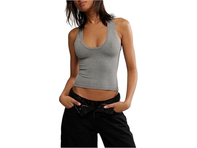 (取寄) フリーピープル レディース クリーン スレート タンク Free People women Clean Slate Tank Heather Grey(0016)